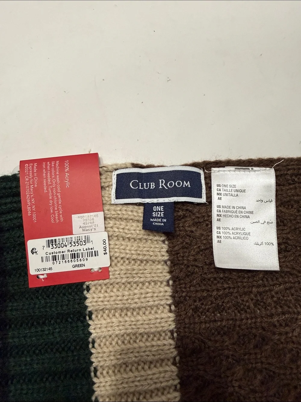 Club Room soft ribbed